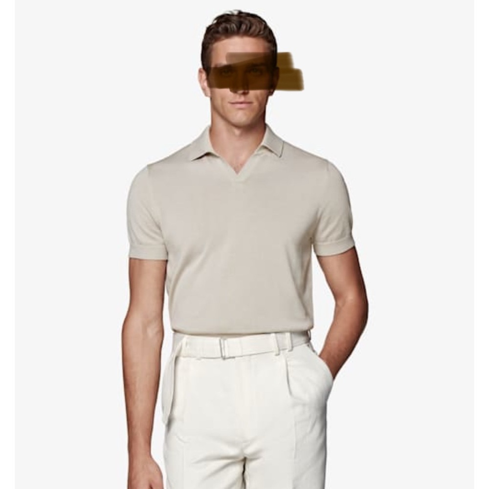 Suitsupply Beige Polo Shirt